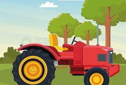 拖拉机漫画,农业机械的趣味演绎